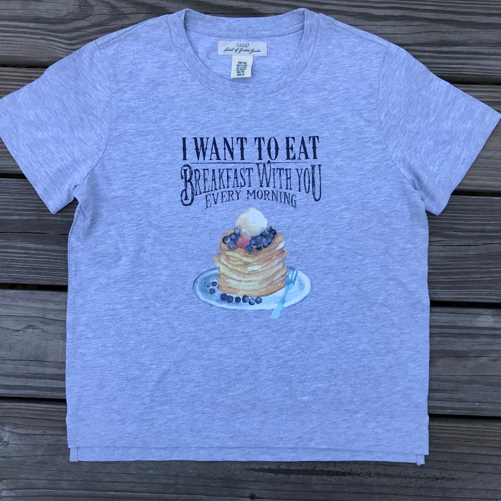 L.O.G.G Kids Tee Top Gray Short Sleeve T Shirt